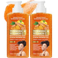 Turmeric Vitamin C Body Scrub Exfoliating Shower Gel, 2-Pack 16.9 fl oz