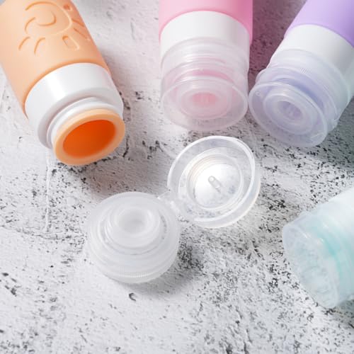 Zafit 18-Pack TSA Approved Travel Bottles - Leak Proof Silicone Set