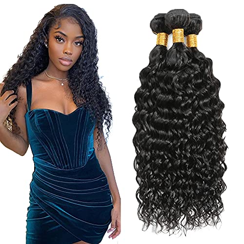 Brazilian Water Wave Human Hair Bundles 22-26 Inch
