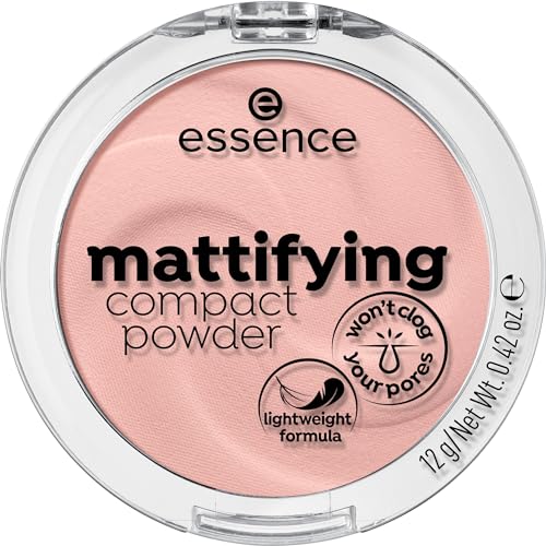 Essence Mattifying Compact Powder - 10 Light Beige for Flawless Skin