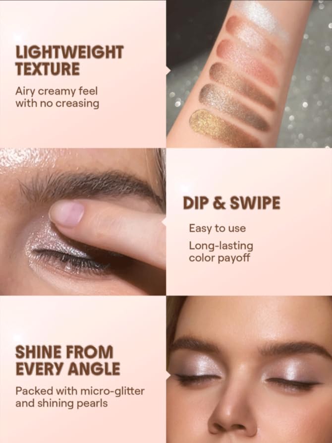 SHEGLAM Starstruck Cream Eyeshadow Pot - High Pigment Shimmer
