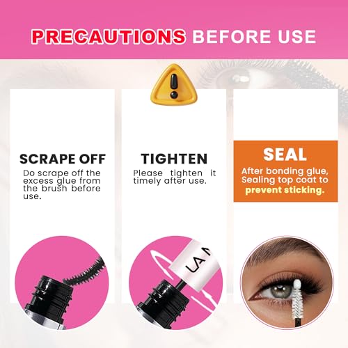 La Maesii Lash Cluster Glue & Seal - 10ml Waterproof Bond for DIY Eyelash Extensions