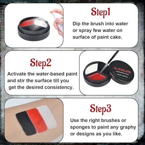 Halloween SFX Makeup Kit with Scar Wax, Fake Blood & Tools