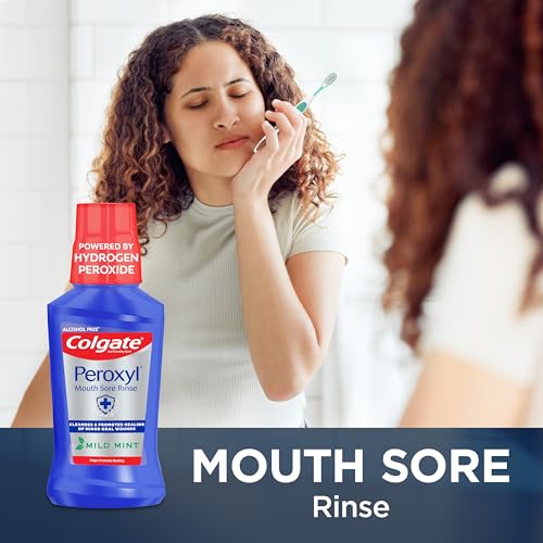 Colgate Peroxyl Mouth Sore Rinse, 1.5% Hydrogen Peroxide, 16.9 fl oz