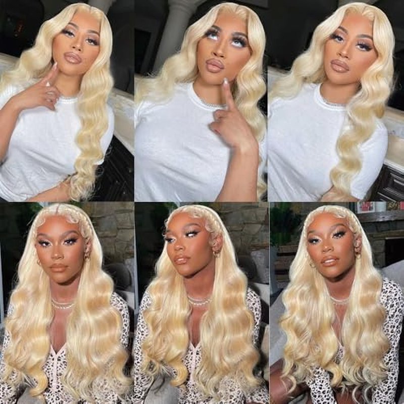 613 Blonde Body Wave Human Hair Bundles - 3 Pack, 14 Inch