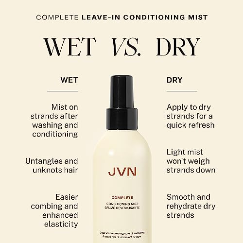 JVN Leave-In Conditioning Mist 5 Oz - Frizz Control & Detangler