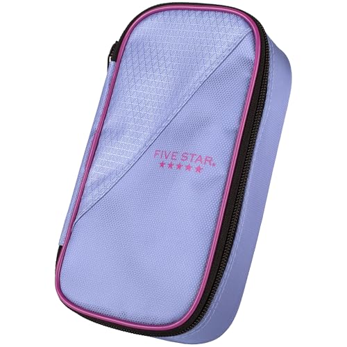 Five Star High-Capacity Pencil Pouch, 8.5" Lilac/Berry