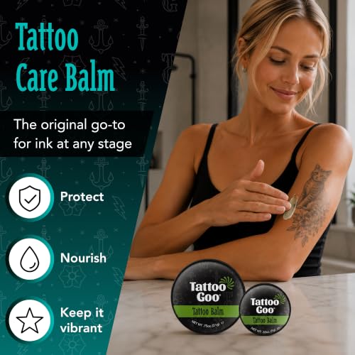 Tattoo Aftercare Balm - 0.75 oz Natural Moisturizer for Fresh Ink