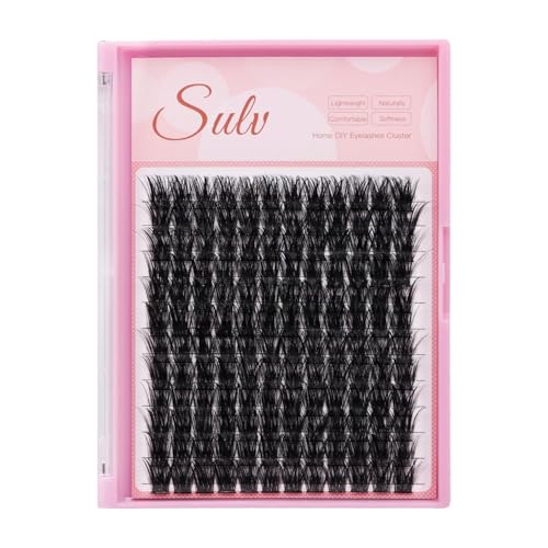 Sulv 144PC D Curl Wispy Lash Clusters - Reusable Eyelash Extensions