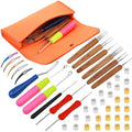 Dreadlock Crochet Hook Tool Set - 48 Pc Kit with Case