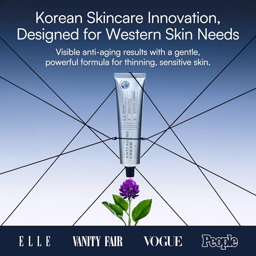 Anti-Aging Korean Face Cream with Bakuchiol & Niacinamide - Sensitive Skin Moisturizer