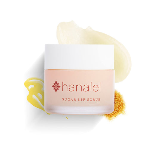 Hanalei Vegan and Cruelty-Free Sugar Lip Scrub Exfoliator | Hawaiian Cane Sugar, Kukui Oil, Shea Butter | Exfoliate, Smooth, Rejuvenate Lips | Made in USA | Lip Care (22 g)