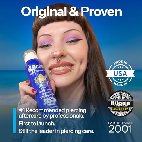 H2Ocean Piercing Aftercare Spray - Sea Salt Solution 4oz