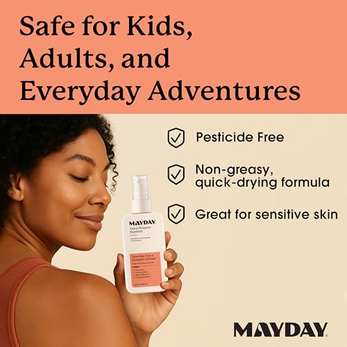 MAYDAY Family Lice Prevention & Sun Protection Bundle - Natural Insect Repellent & Sunscreen Set