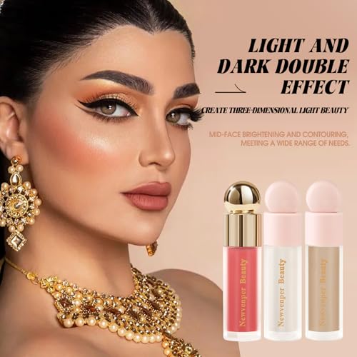 Liquid Contour Blush Highlighter Set - 3 Pc Makeup Kit