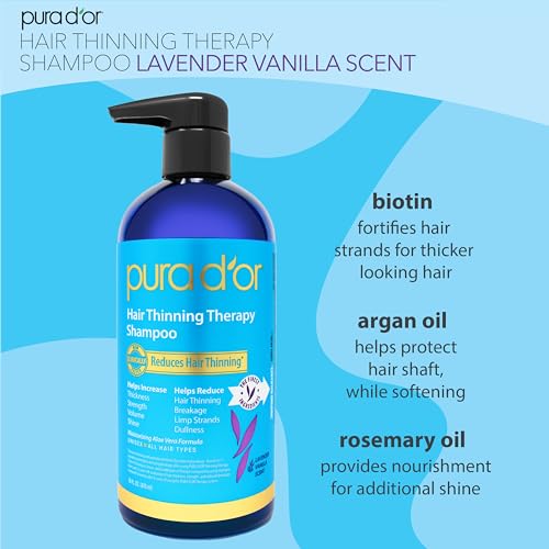 PURA D'OR Biotin Hair Thinning Therapy Shampoo 16 oz