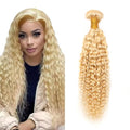 613 Blonde Kinky Curly Human Hair Bundle - 32 Inch Unprocessed