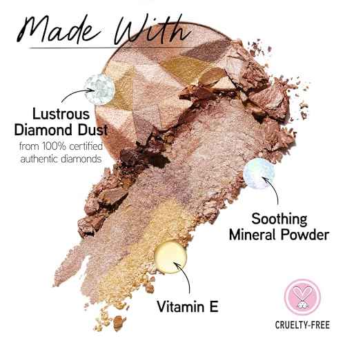 Physicians Formula Mineral Wear Diamond Dust, Vitamin E Mineral Weightless Powder and Serum Hybrid, Warm Radiant Finish, Vegan, Talc-Free, Cruelty-Free - Luminous Bronzer