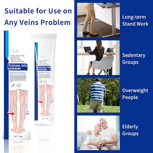 KONGDY Varicose Vein Relief Cream - 2 Count for Smooth Legs