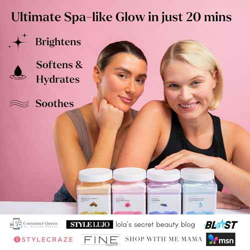 Premium Jelly Face Mask for Facials - Bulgarian Rose, 24K Gold, Lavender & Hyaluronic Acid (Pack of 4) - Hydrating, Brightening & Nourishing Jelly Mask | Christmas Gifts for Women, Gifts for Women