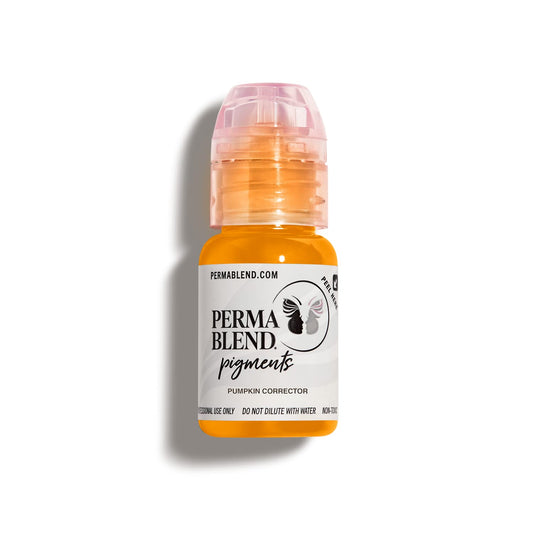 Perma Blend - Pumpkin Modifier - Microblading Ink Modifier - Professional Tattoo Ink - Orange/Yellow Tattoo Ink Makeup - Vegan (0.5 oz)