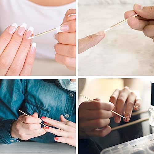 Eyxformula 600 Pcs Microblading Cotton Swabs, 4 Inch Pointed Tips