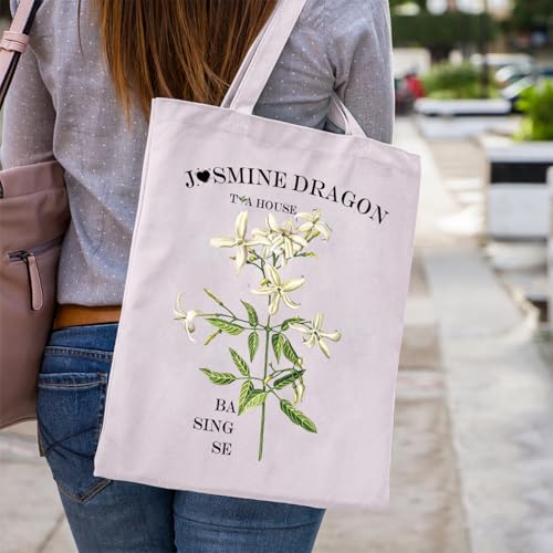 WCGXKO Movie Merch Uncle Iroh Tea Lover Gift Dragon Tote Bag for Fans Fandom Merch