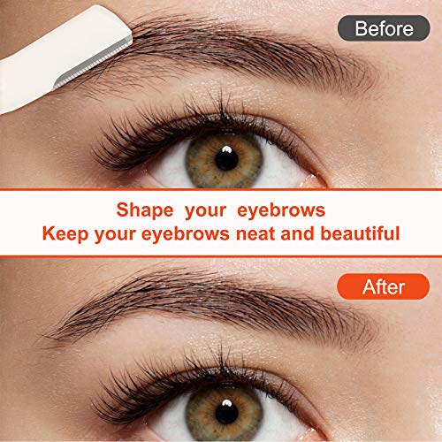 3Pcs Eyebrow Razor Trimmer, Multipurpose Exfoliating Dermaplaning Home Skin Care Safety Tool, Professional Facial Hair Removal,Shaver and Eyebrow Shaper For Women & Man