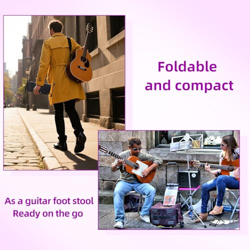 6-Height Adjustable Pedicure Foot Rest | Foldable Stool