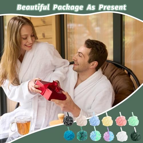 6-Pack Loofah Shower Sponge Body Scrubber