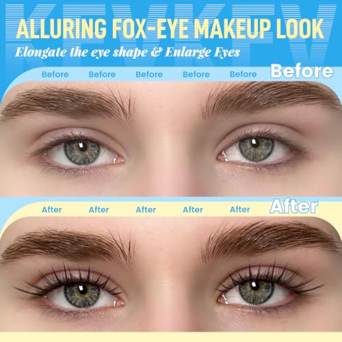Fox Eye Lash Clusters - Wispy 3D Eyelashes by KevKev