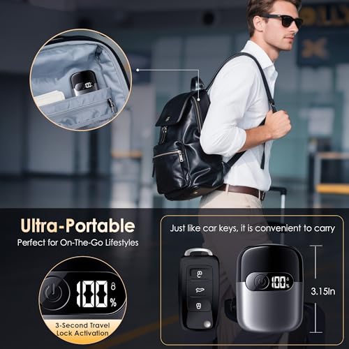 Electric Razor for Men, Foil Shaver and Beard Trimmer for Dry and Wet,Battery LED Display USB-C Fast Charge, IPX7 Waterproof Portable Travel Shaver (Charcoal Black)
