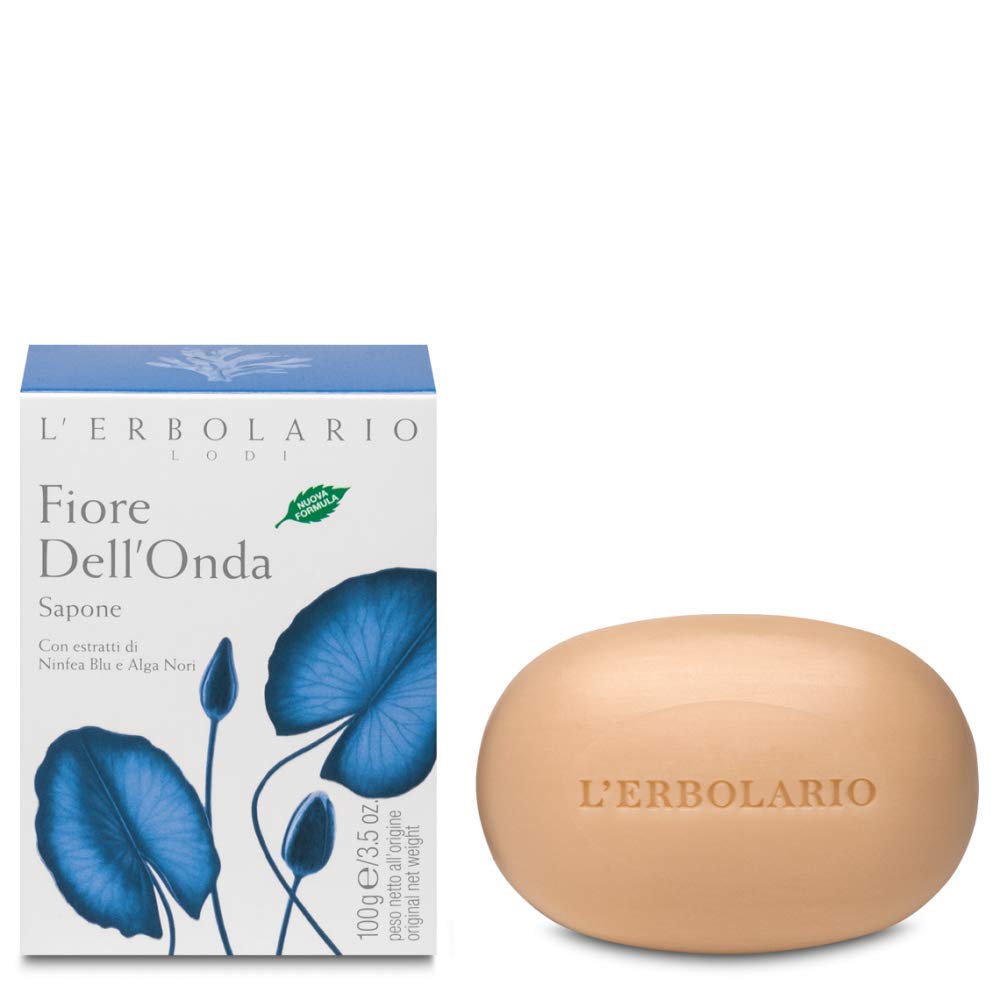 L'Erbolario Fiore Dell'Onda Perfumed Soap - Enriched With All Natural Ingredients And Aromatic Fragrances - Cleanses And Moisturizes Skin - Long Lasting And Creates A Rich, Creamy Lather - 3.5 Oz