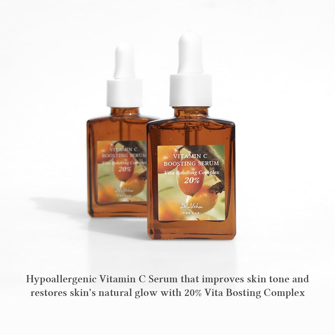 Dr.Althea Vitamin C Boosting Serum | Daily Vitamin C Serum for All Skin Types | Helps Remove Dark Spots & Uneven Skin Tone | Korean Vegan Skincare (DISCONTINUED)