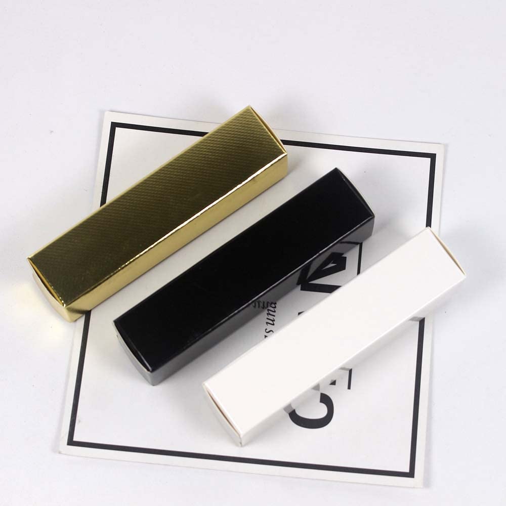 COSIDEA 25 PCS Golden 5ml lip gloss tube paper box packing boxes for crown lipgloss tubes 23 * 23 * 98mm