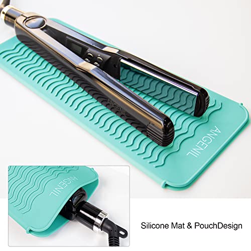 ANGENIL Heat Resistant Silicone Mat for Hair Straightener & Curling Iron