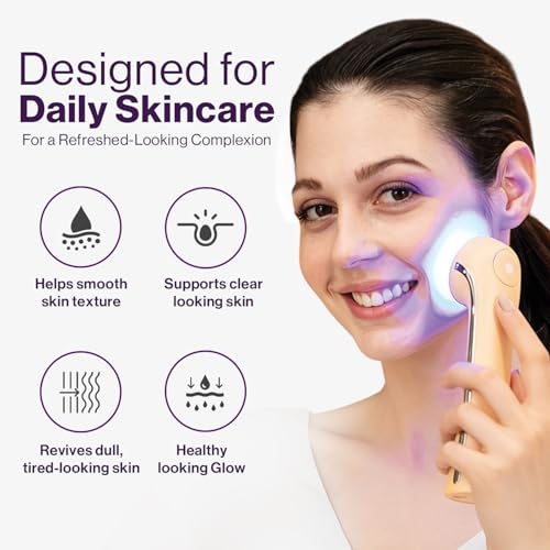 Nova 4-in-1 Facial Beauty Wand | LED Light & Galvanic Ion Massage