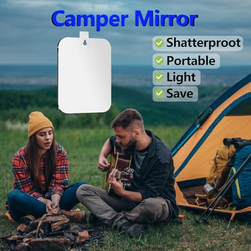 Fogless Shower Mirror 8x6 inch Shatterproof Shaving