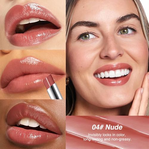 HHLTOH Honey Nude & Nude Tinted Lip Balm Duo - Hydrating Lip Oil Stick