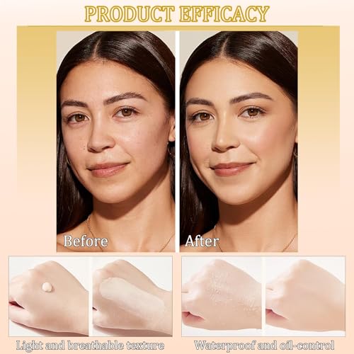 SPF 50 Liquid Foundation with Sunscreen - Lightweight Longwear
