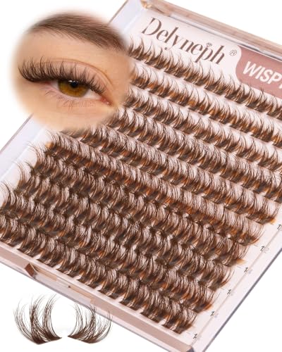Brown Wispy Lash Clusters | 10mm 12mm 14mm Extensions