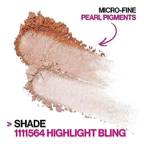 Wet n Wild MegaGlo Blushlighter, Blendable Blush & Highlighter Set, Shimmery Metallic Finish, Highlight Bling