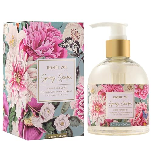 ROMIIE ZOI Liquid Hand Soap with Gift Box - Spring Garden - 260ml/ 8.7 fl.oz