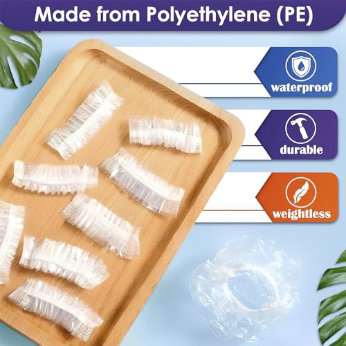 200 Pcs Disposable Ear Covers for Shower & Hair Dye