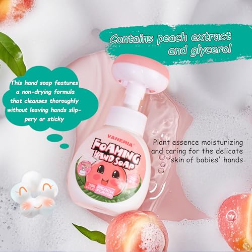 VANERIA Kids Foaming Hand Soap 250ml - Gentle, Moisturizing