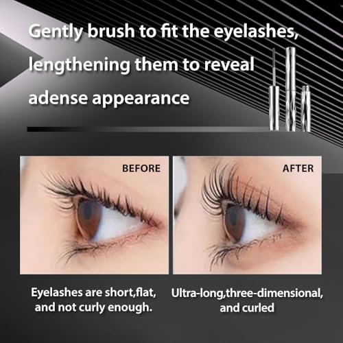 Waterproof Metal Wand Mascara for Volume & Length - Smudge Proof