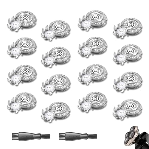 16 PACKS Head Shaver Replacement Heads Compatible with Skull Shaver Pitbull Gold PRO, Pitbull Silver PRO, Palm, Pitbull Platinum PRO, Sk-ull Shaver Pitbull Gold PRO Shaver Replacement Blade