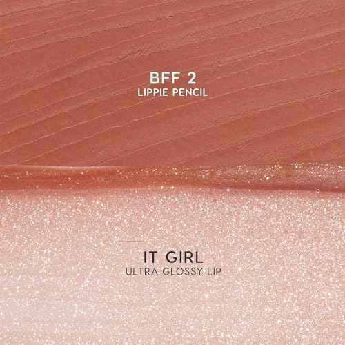 ColourPop Best Besties Lip Pencil & Gloss Duo - Shimmery Nude Lip Combo for Definition & Shine - Includes Shades BFF 2 & It Girl (2 Count)