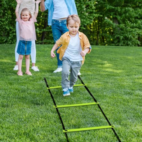 GHB Pro Agility Ladder Agility Training Ladder Speed 12 Rung 20ft with Carrying Bag