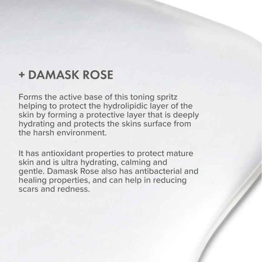 The Organic Pharmacy Rose Facial Spritz, Toner to Hydrate, Freshen, and Soothe Skin, 3.3 Ounce